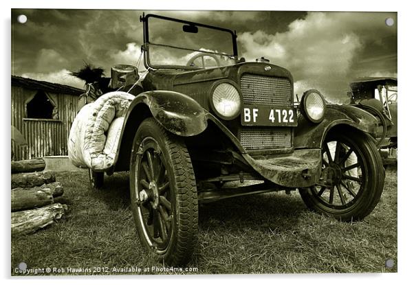 The old jalopy Acrylic by Rob Hawkins