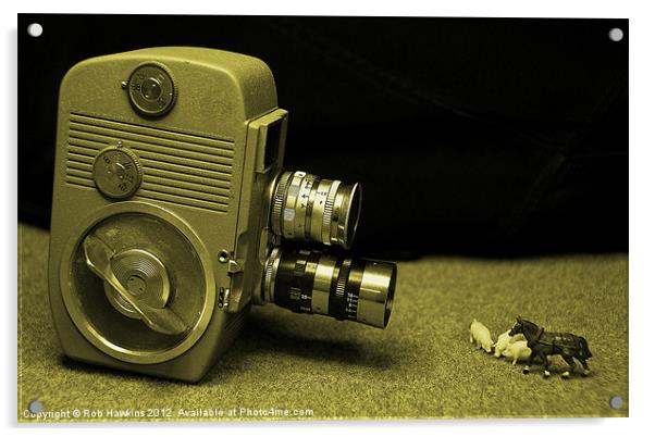Clockwork Camera Acrylic by Rob Hawkins