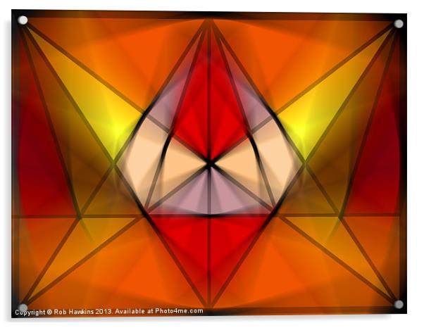 Stained Triangulate Acrylic by Rob Hawkins