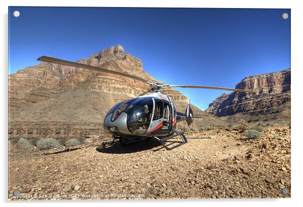 Chopper in the Canyon Acrylic by Rob Hawkins