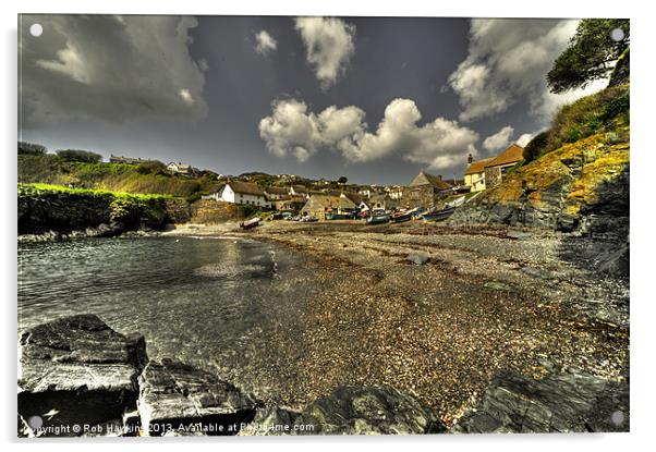 Cadgwith Cove Acrylic by Rob Hawkins