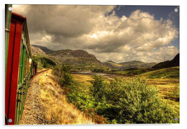 Ffestiniog Landscape Acrylic by Rob Hawkins