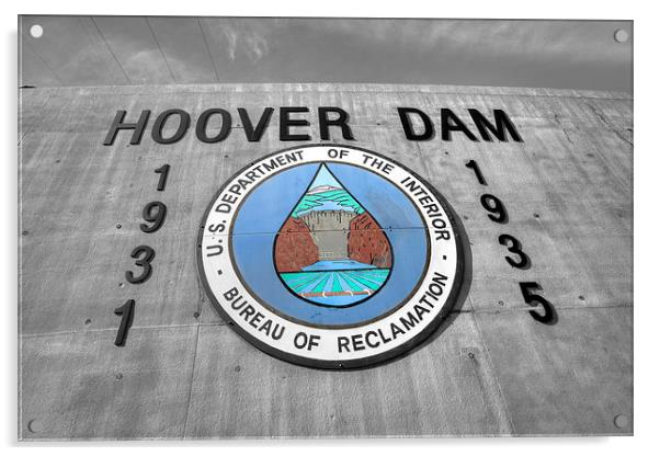 Hoover Logo Acrylic by Rob Hawkins