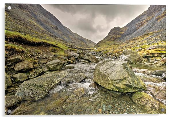 Lakeland Stream Acrylic by Rob Hawkins