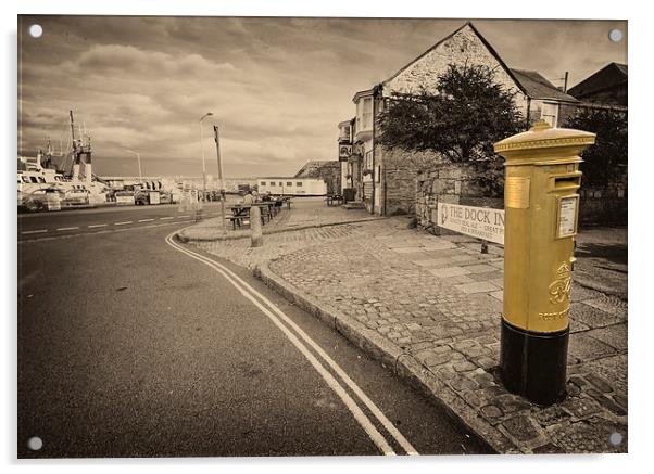 Golden Post Acrylic by Rob Hawkins