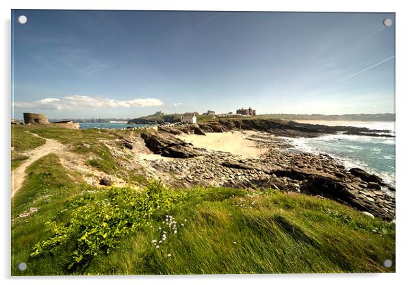 Towan Headland Acrylic by Rob Hawkins