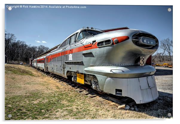 Train of the Future Acrylic by Rob Hawkins