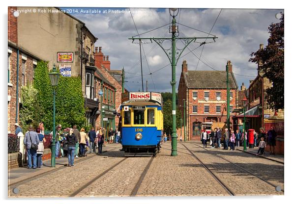  Beamish Tram  Acrylic by Rob Hawkins
