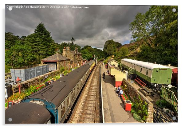  Goathland Station  Acrylic by Rob Hawkins