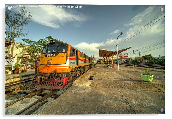  Surat Thani Station  Acrylic by Rob Hawkins