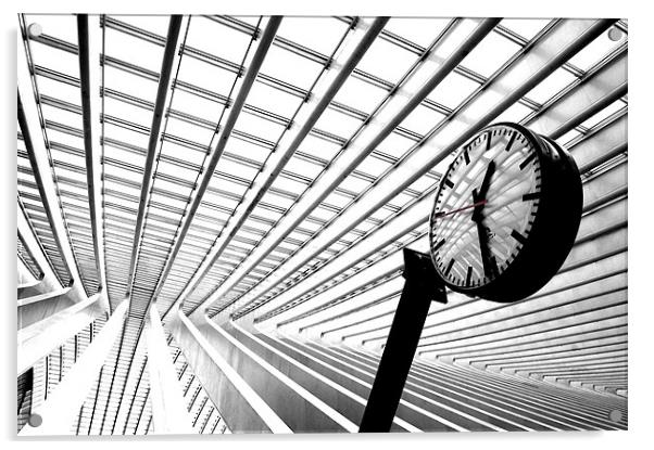 Liege Station Belgium Acrylic by Rob Hawkins