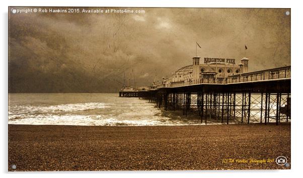  Brighton Grand Pier  Acrylic by Rob Hawkins