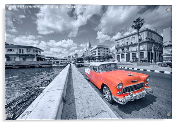  Red Havana  Acrylic by Rob Hawkins