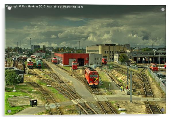  Vilnius Depot  Acrylic by Rob Hawkins