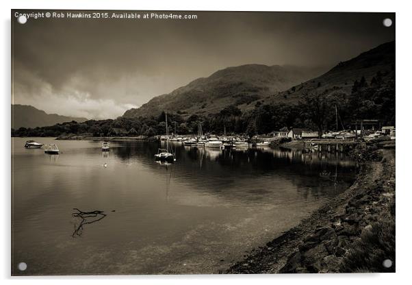  Loch Lomond Vista Acrylic by Rob Hawkins