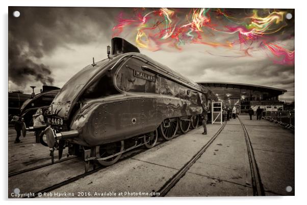 Electrical Steam  Acrylic by Rob Hawkins