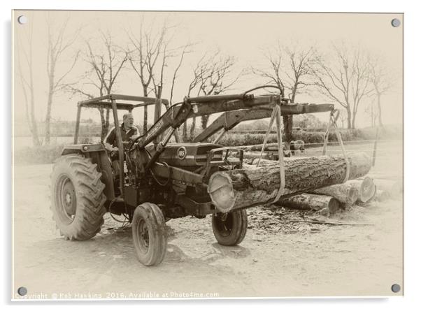 Old Massey 185  Acrylic by Rob Hawkins