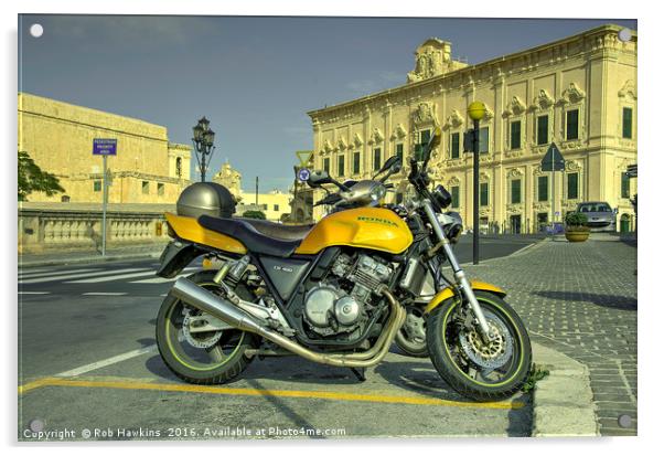 Honda CB400  Acrylic by Rob Hawkins