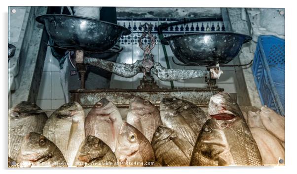 Fish Scales  Acrylic by Rob Hawkins