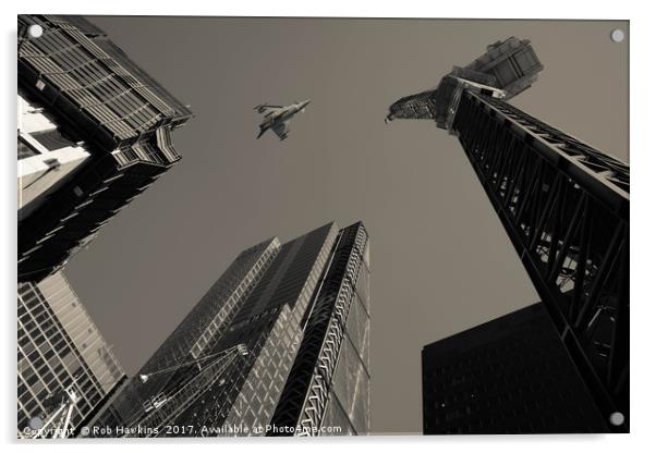 Looking Skywards  Acrylic by Rob Hawkins