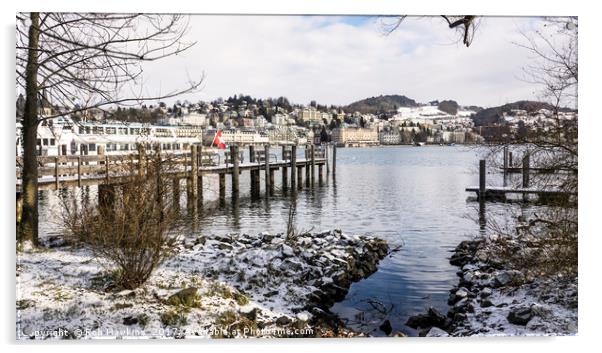 Zurich Jetty  Acrylic by Rob Hawkins