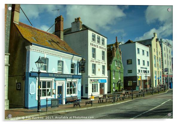 Portsmouth Hoy  Acrylic by Rob Hawkins