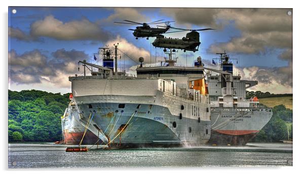 Ships n Choppers Acrylic by Rob Hawkins