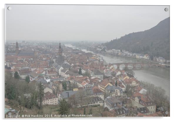 Heidelberg Mist  Acrylic by Rob Hawkins