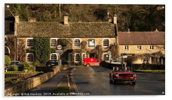 Bibury TR6 Acrylic by Rob Hawkins