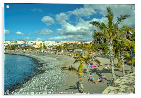 Playa San Juan  Acrylic by Rob Hawkins