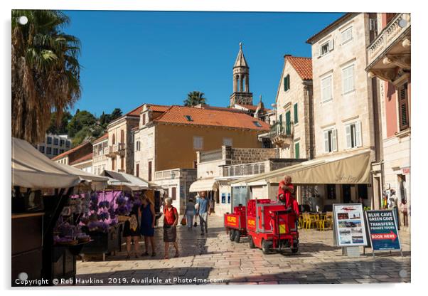 Hvar eco delivery  Acrylic by Rob Hawkins