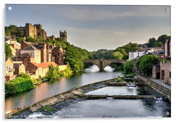 Durham Weir  Acrylic by Rob Hawkins