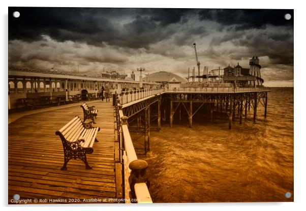 Brighton Grand Boardwalk Acrylic by Rob Hawkins