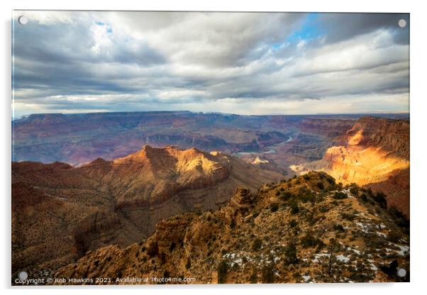 Grand Canyon River Vista  Acrylic by Rob Hawkins