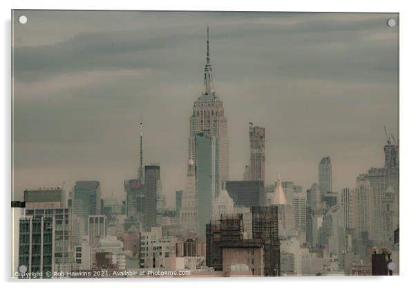 New York Haze Acrylic by Rob Hawkins