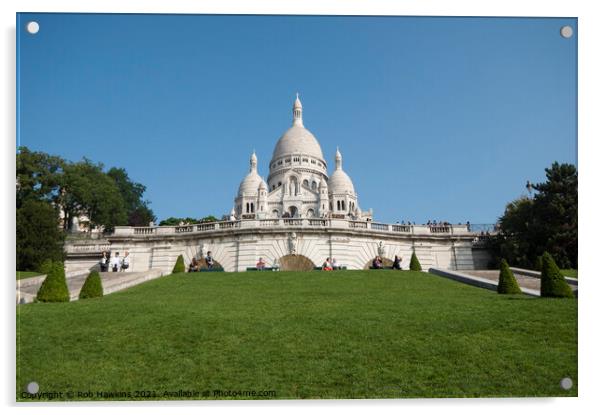 Sacre Coeur Acrylic by Rob Hawkins