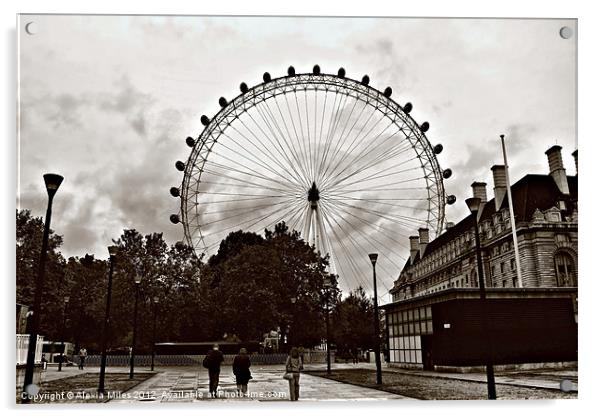 The London Eye Acrylic by Alexia Miles