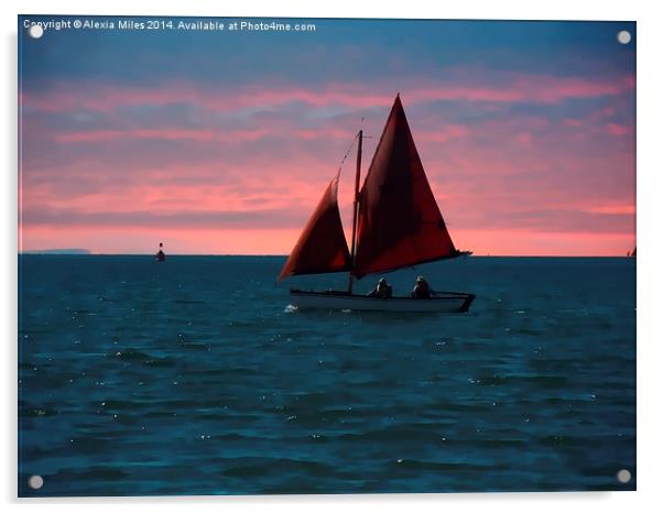 Sail Away Acrylic by Alexia Miles