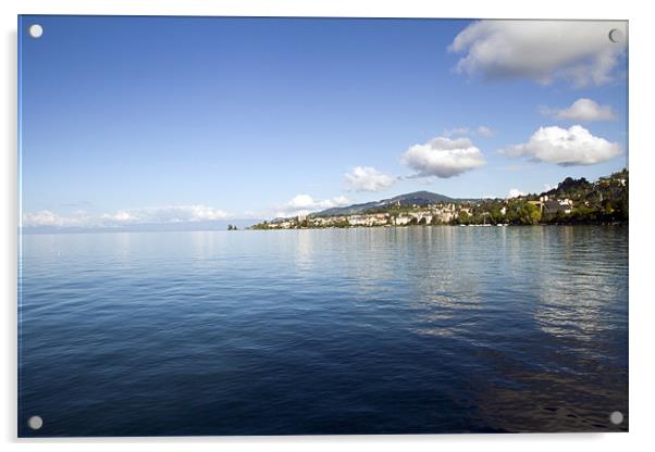 Lake Geneva Acrylic by les tobin