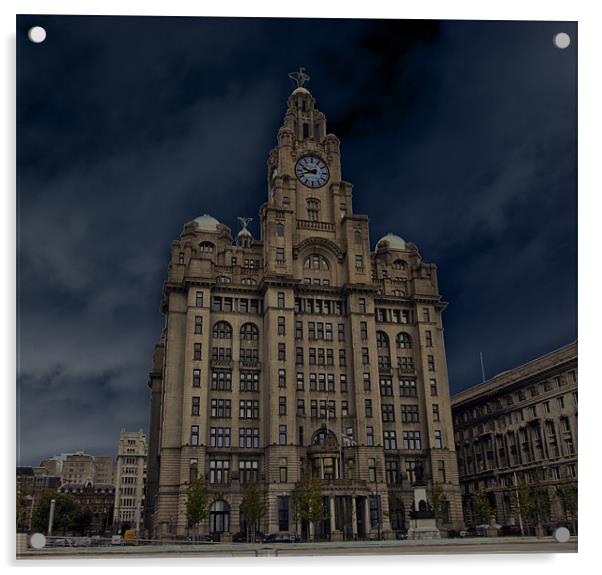 Liver Building Acrylic by les tobin