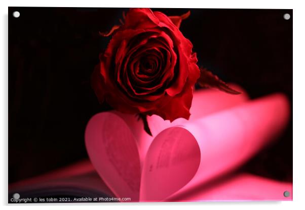 My Valentine Acrylic by les tobin