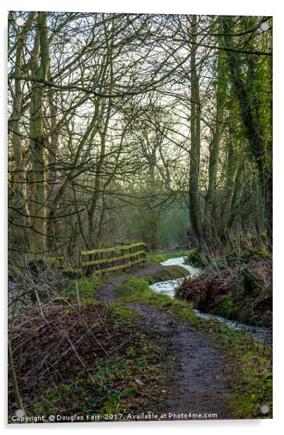 Countryside path Barry Mill Acrylic by Douglas Kerr