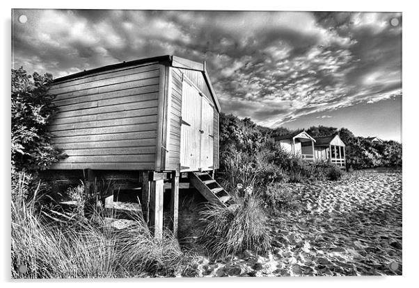 Hunstanton beach-hut Acrylic by Mike Sherman Photog