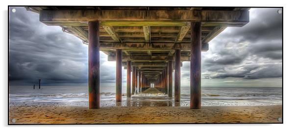 Under Southwold Pier Acrylic by Mike Sherman Photog