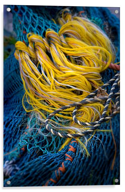 Fishing Nets Acrylic by Mike Sherman Photog