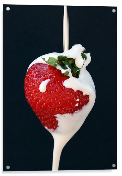 Strawberry & Cream Acrylic by Mike Routley
