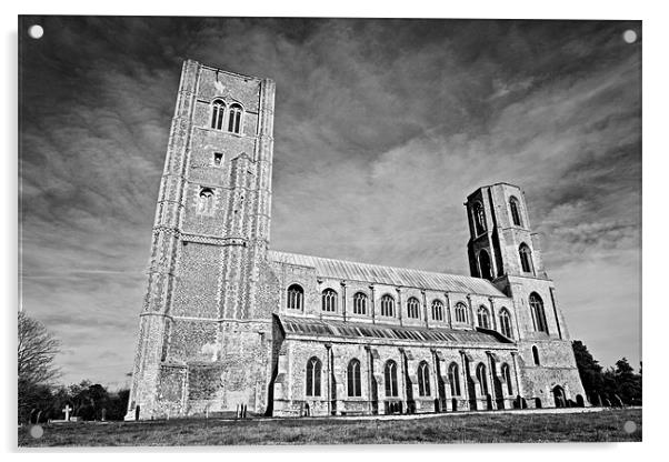 Wymondham Abbey Mono Acrylic by Paul Macro