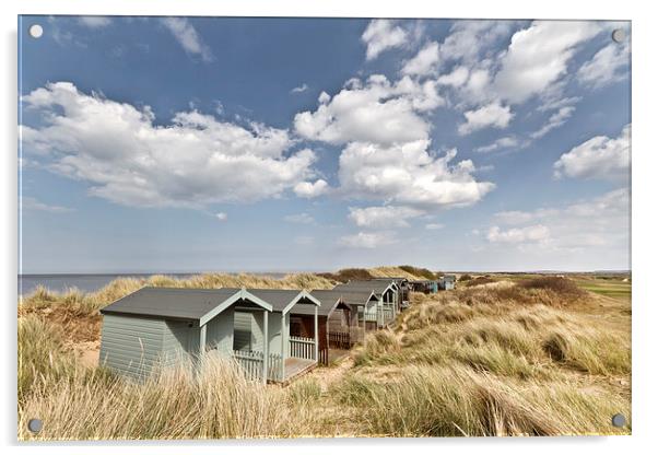 Brancaster Beach Huts Acrylic by Paul Macro