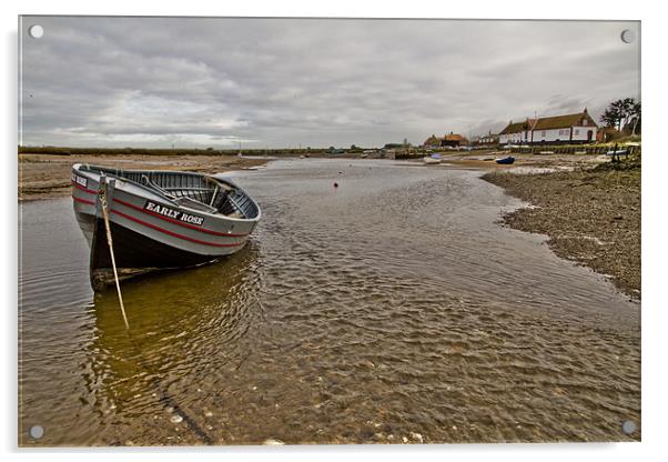 Low tide at Burham Overy Staithe Acrylic by Paul Macro