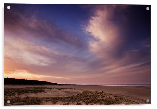 Evening Colour in Holkham Acrylic by Paul Macro